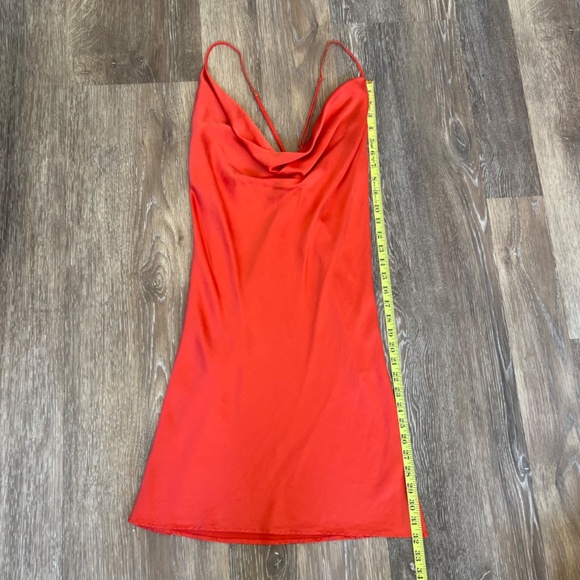 Naked Princess Silk Cowl Neck Slip Dress Size L - Picture 6 of 9